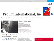 Tablet Screenshot of pro-fit-intl.com